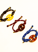 Gold Mariner Color Cord Bracelet
Burgundy Black Blue