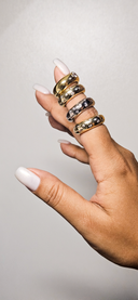 Scatter Set Dome Ring Gold/SIlver