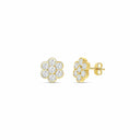 The Bloom Stud Gold/White