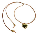 Natural Cord Small Heart Necklace