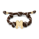 Bubble Initial Cord Bracelet
Burgundy M