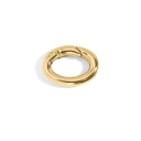 18K Gold PVD Stainless Steel Rounded Oval Carabiner / ENC0037
