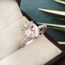 3.55 CT LAB DIAMOND & 14K WHITE GOLD WITH LAB SOLITAIRE RING