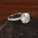 2.60 CT LAB DIAMOND & 14K WHITE GOLD RING