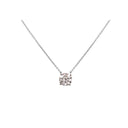 1.00 CT LAB GROWN DIAMOND & 14 K WHITE GOLD NECKLACE