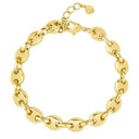 Button Flat Bracelet Stainless steel