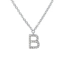Upper Diamond Initial Necklace