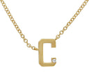 Mini Gold Diamond Initial