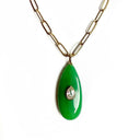 Natural Stone Jade Green Charm