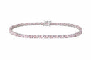 Candy Tennis Bracelet Rectangle Pink