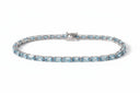 Candy Tennis Bracelet Rectangle Aqua