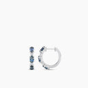 10KW 1/15 Ctw Rd Hoop Earring With Ctr Ov Montana Saph