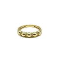 Bumpy and Pave Details Band Gold: 6,7