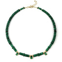 Malachite Mini Emerald Cut Puka