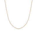 18K Gold PVD Stainless Steel Crimped Oval Link Chain Necklace 16"+2"