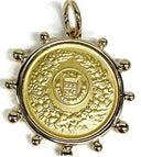 Shield Emblem Coin Charm