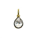 Clear Bezel Black Outline Charm LARGE : Drop