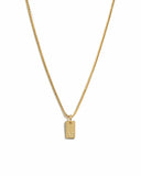Custom Dainty Initial Tag Necklace
