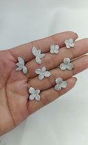 Lotus earrings Pk/ gold silver
