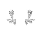 Teardrop EarJacket Gold - Silver