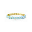 Candy Heart Stretchy Bracelet Blue